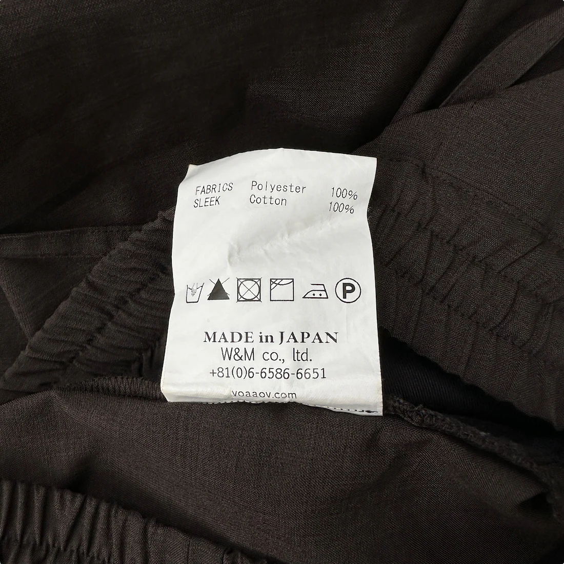 (1) VOAAOV SLEEK COTTON WIDE PANTS - Image 5