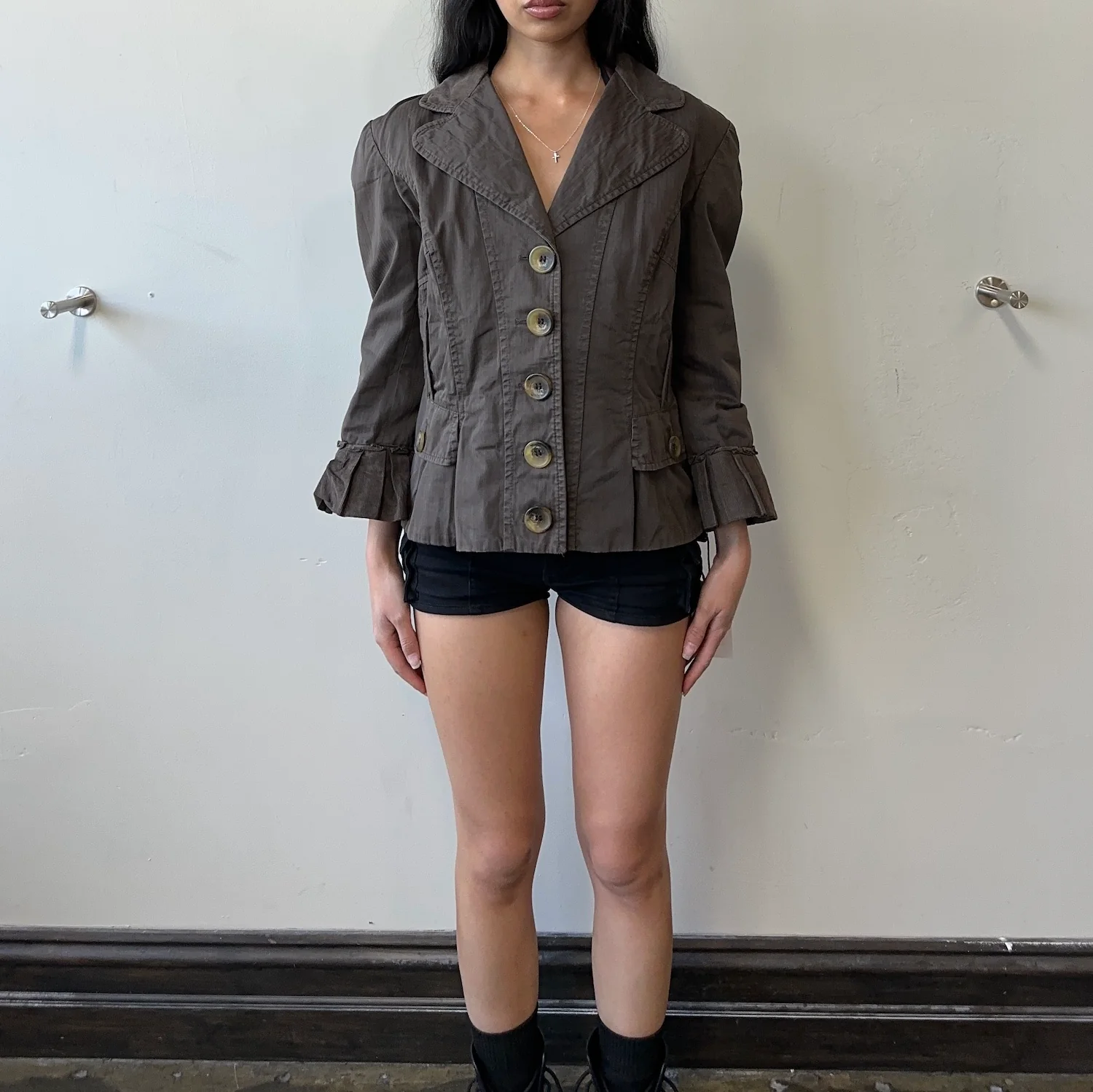 (40) DOLCE & GABBANA BLAZER JACKET - BROWN - Image 2