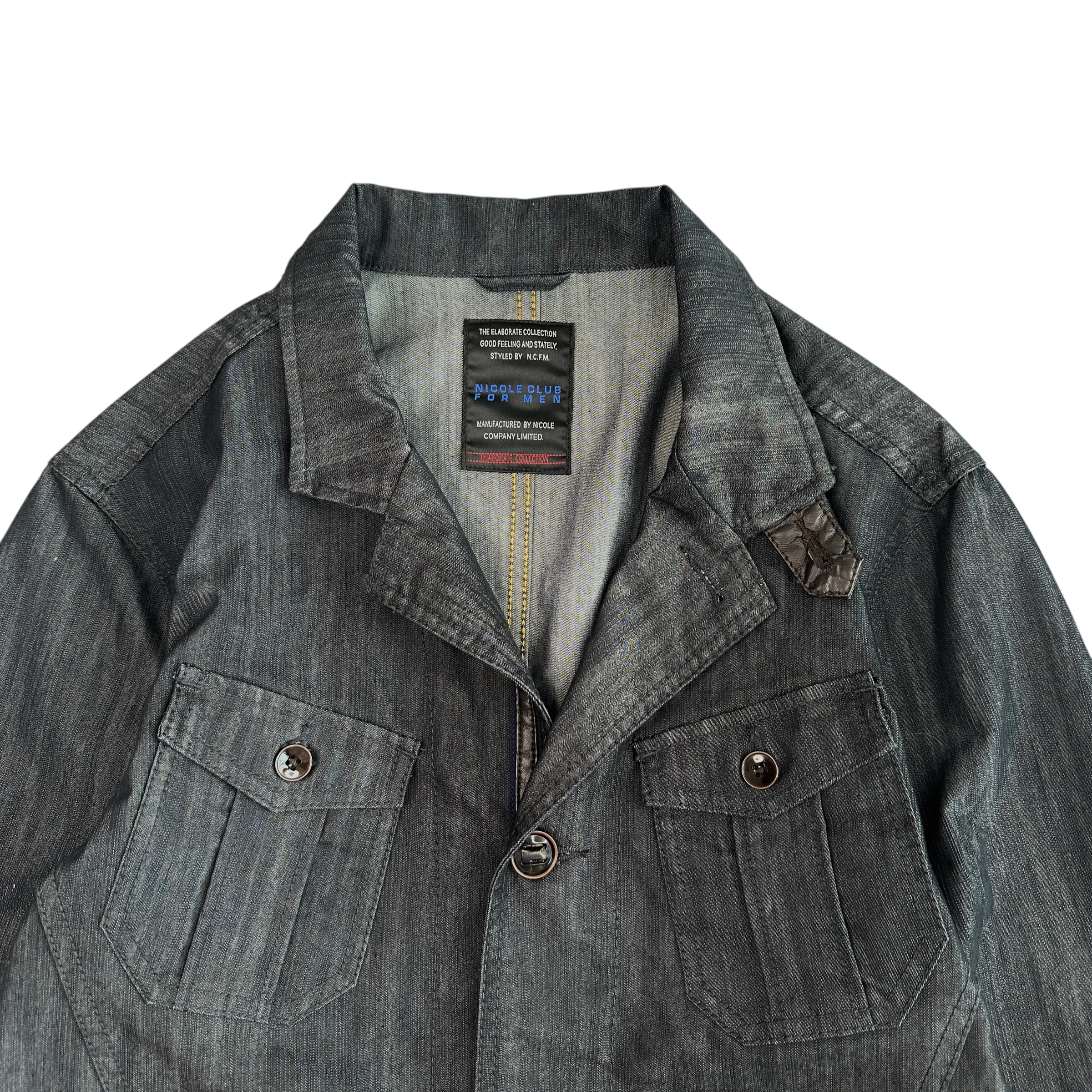 (48) NICOLE CLUB FOR MEN BUTTON UP BLAZER JACKET - Image 4