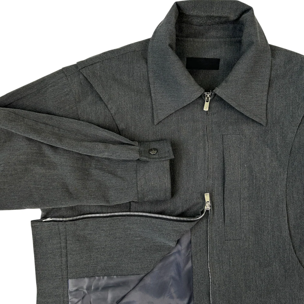 BAOVICTO COLLARED JACKET - GREY - Image 3