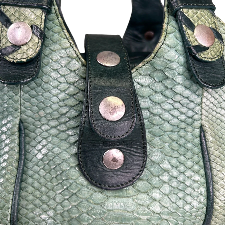 CHLOE PYTHON & LEATHER SILVERADO BAG - Image 6