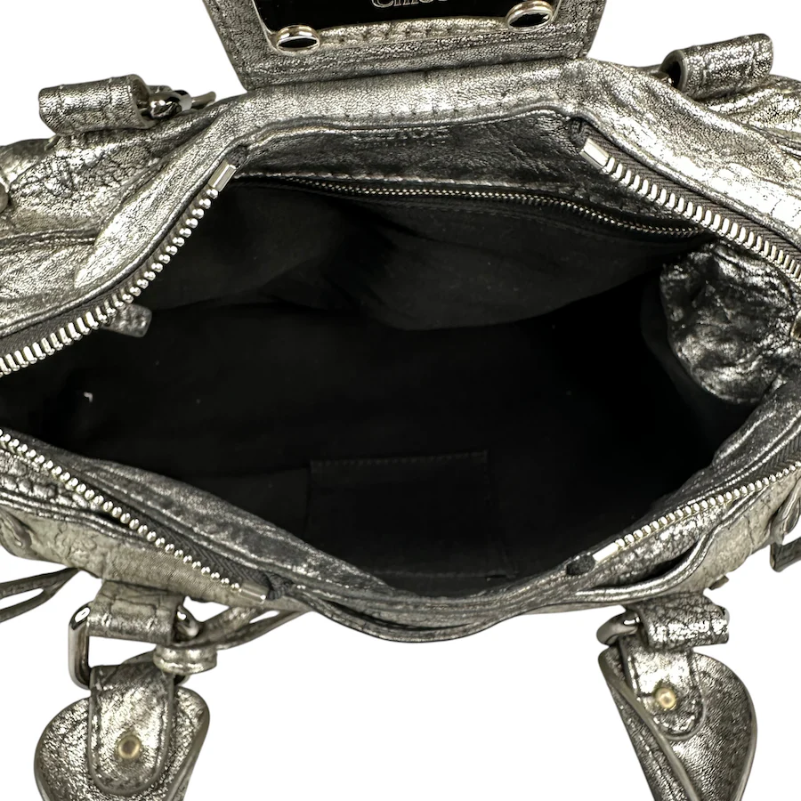 CHLOÉ SILVER PADDINGTON SHOULDER BAG - Image 5