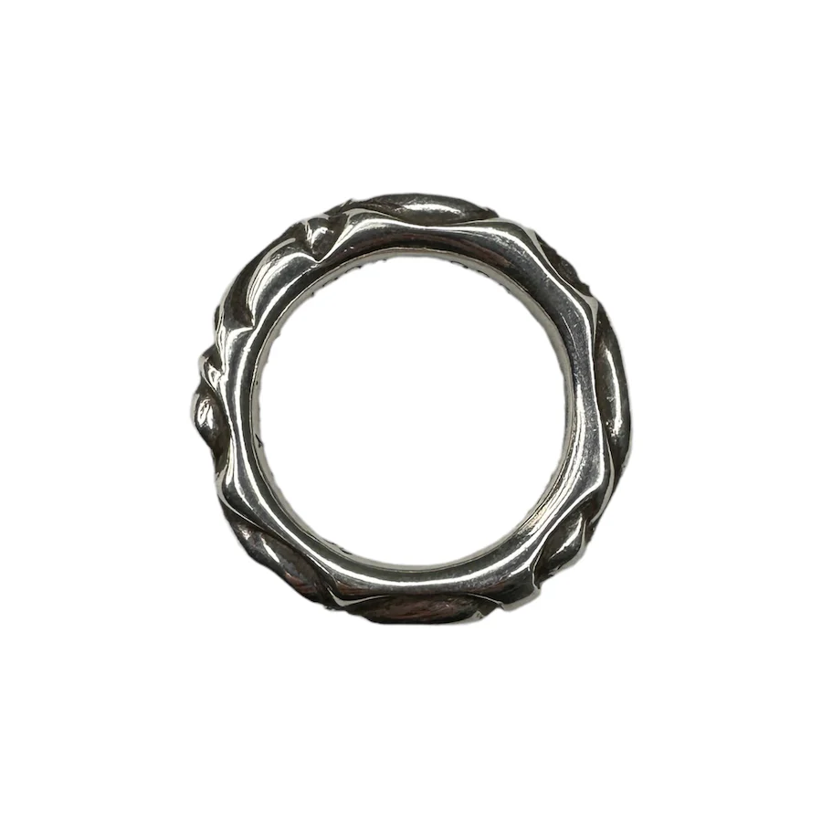 CHROME HEARTS SCROLL BAND RING - 925 STERLING SILVER - Image 4