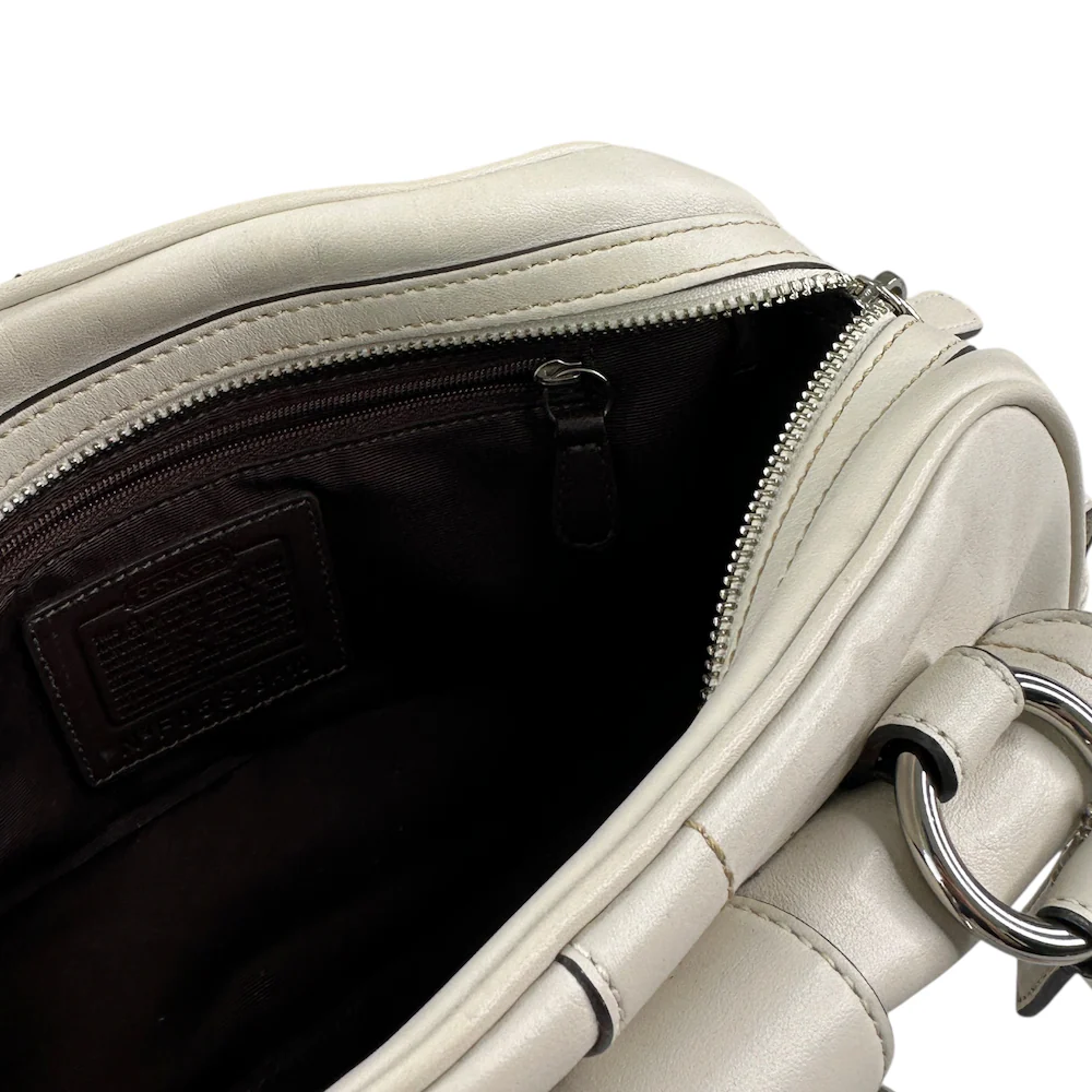COACH LEATHER SOHO BAG - CREAM - Image 6