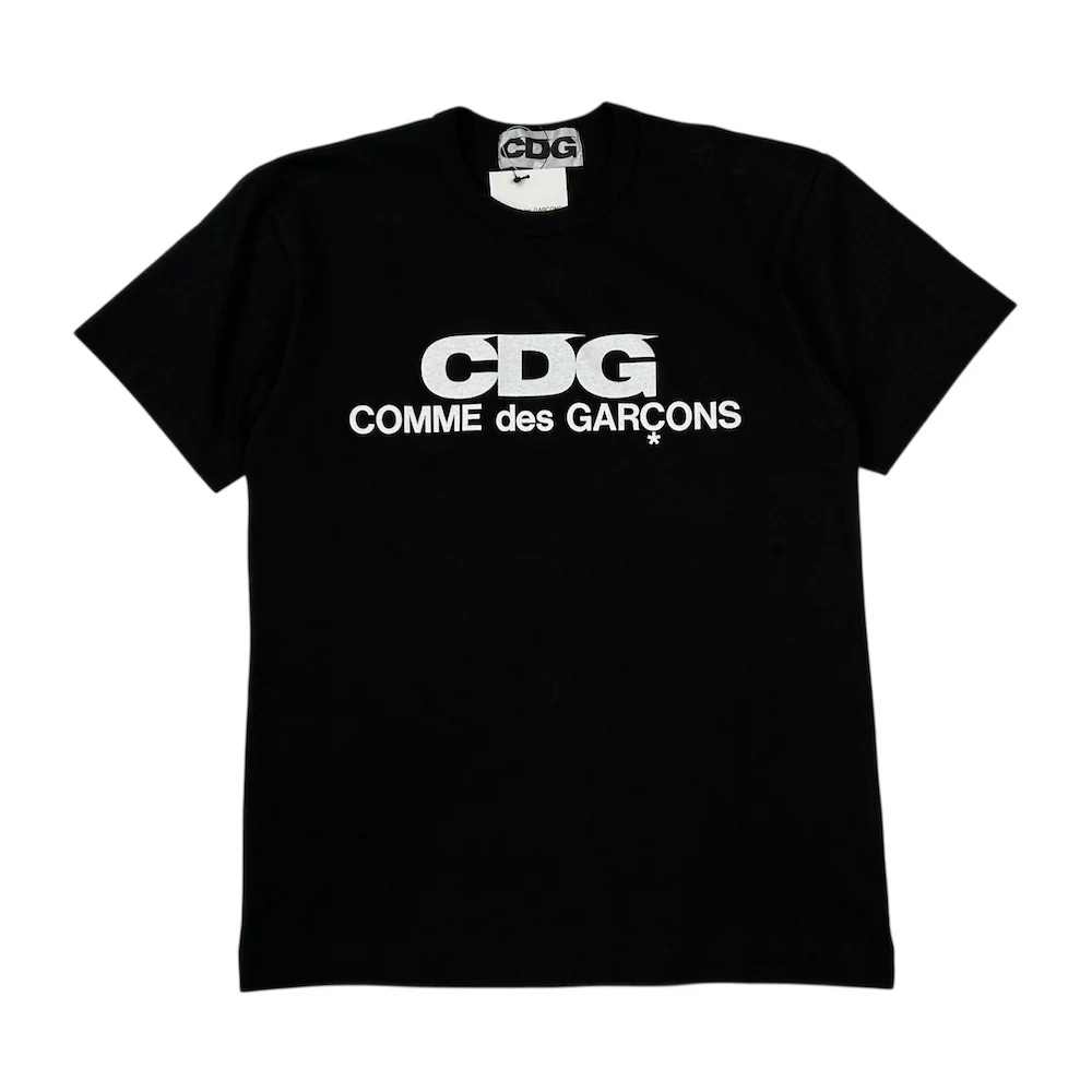 (NEW) COMME DES GARCONS LOGO T-SHIRT - BLACK