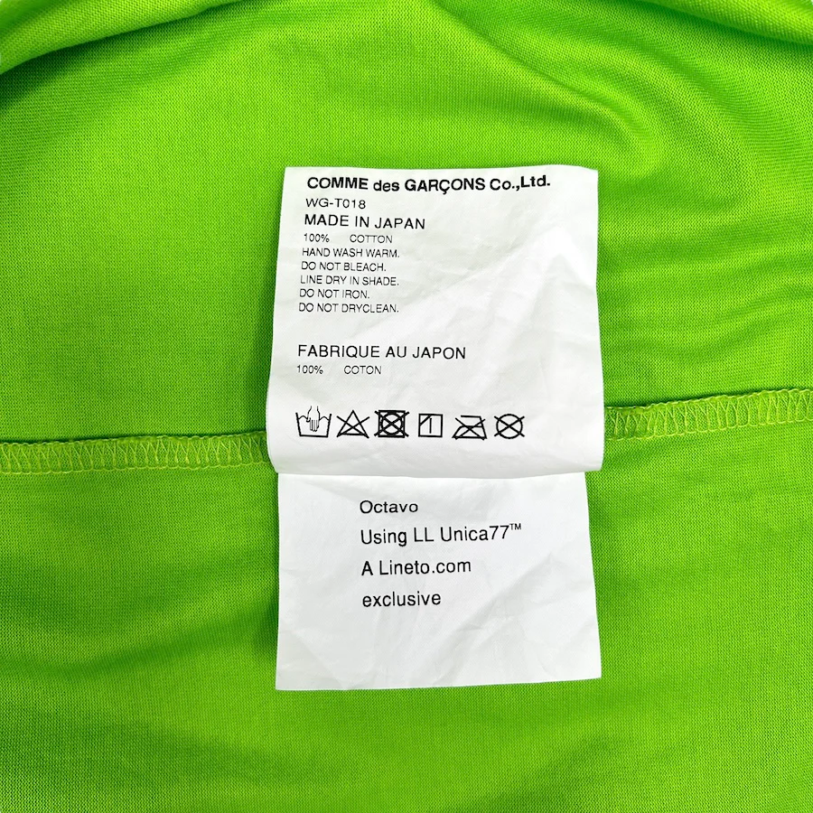 COMME DES GARÇONS X JUNYA WATANABE OCTAVO REDUX TEE - BRIGHT GREEN - Image 5