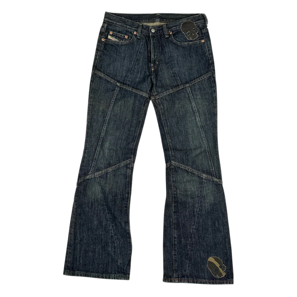 DIESEL PATCH LIGHT-WASH DENIM