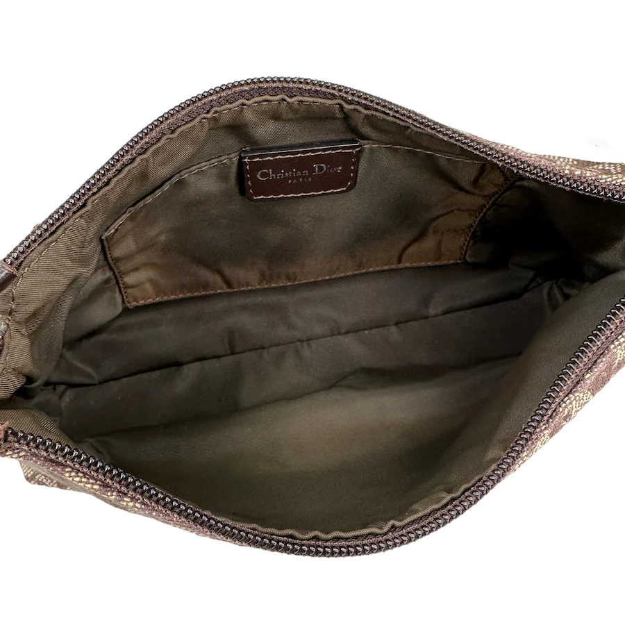 DIOR BROWN TROTTER CANVAS SHOULDER BAG - Image 4