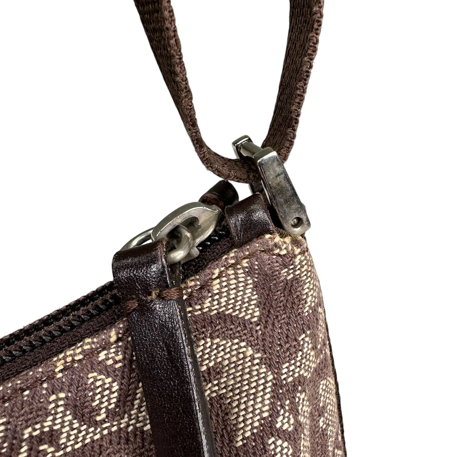 DIOR BROWN TROTTER CANVAS SHOULDER BAG - Image 7