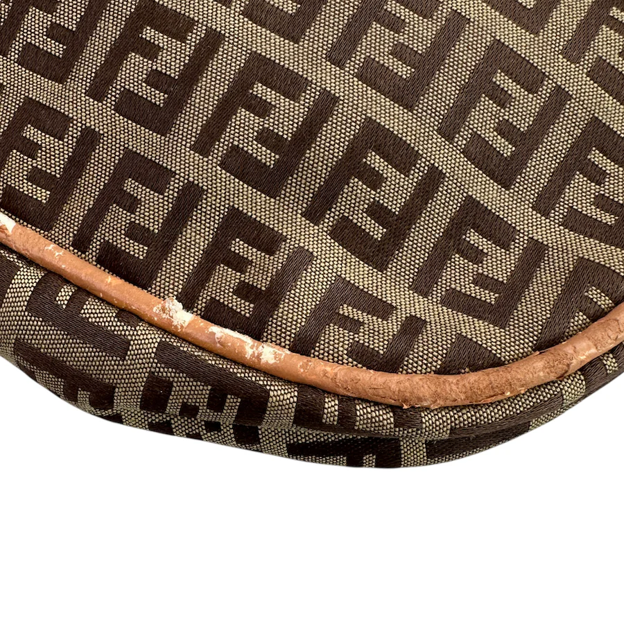 FENDI ZUCCHINO CANVAS SHOULDER BAG - BEIGE - Image 5