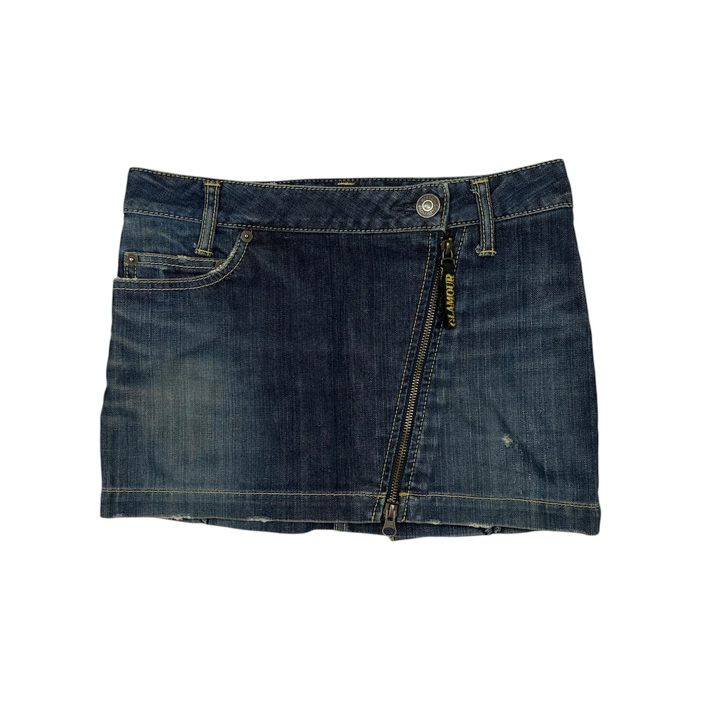 HYSTERIC GLAMOUR DENIM LACE-UP MINI SKIRT - Image 3