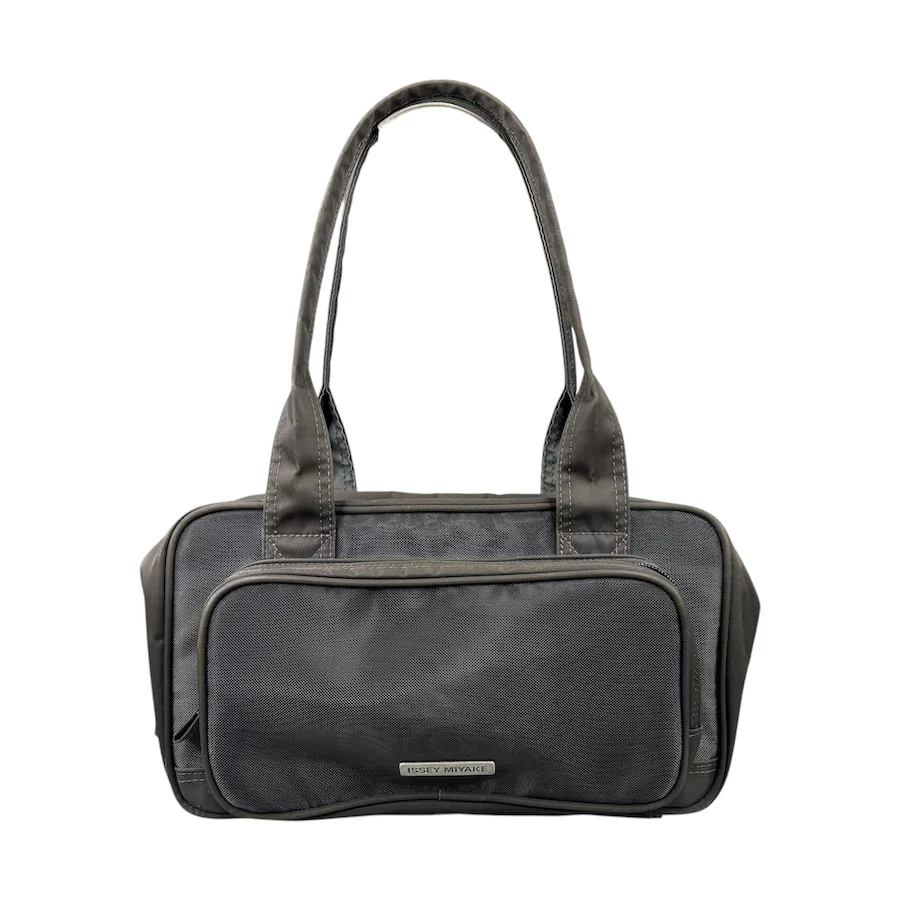 ISSEY MIYAKE MESH & NYLON TOP HANDLE BAG