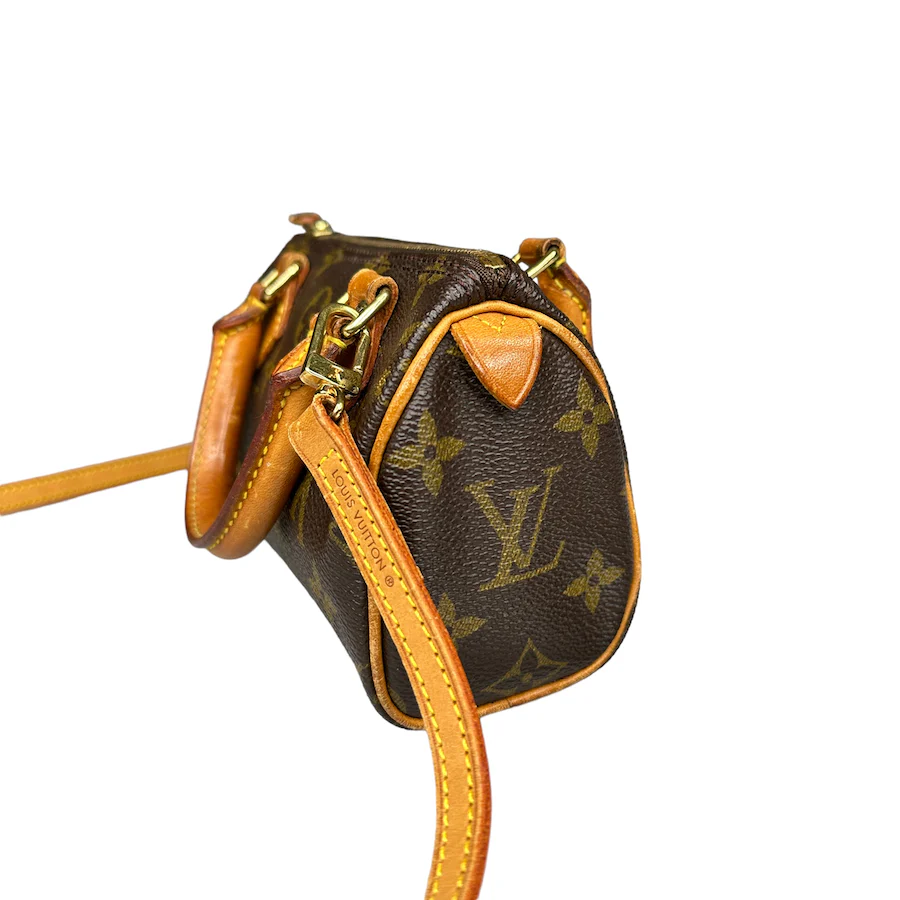 LOUIS VUITTON NANO SPEEDY BAG W/ CROSSBODY STRAP TH0935 - Image 7