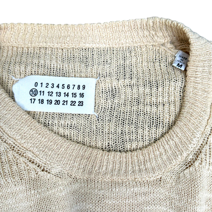 MAISON MARGIELA 2000 BEIGE KNITTED SWEATER - Image 2