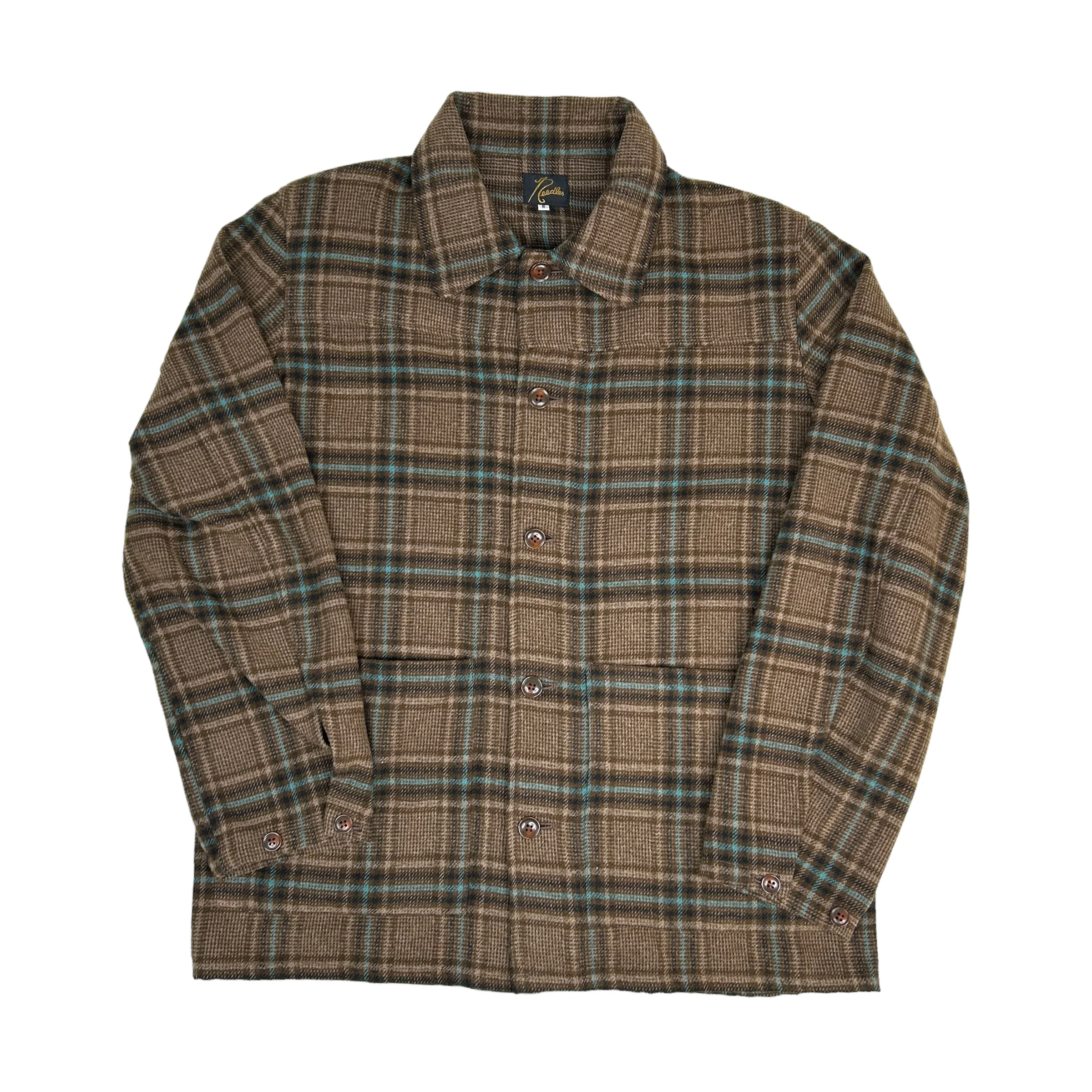 NEEDLES PLAID TWEED COVERALL