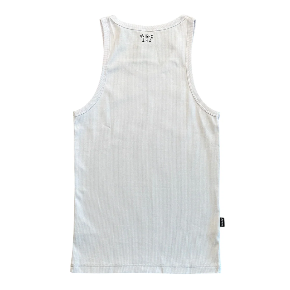 (NEW) AVIREX RIBBED EVERY DAY TANK TOP - WHITE - Image 2