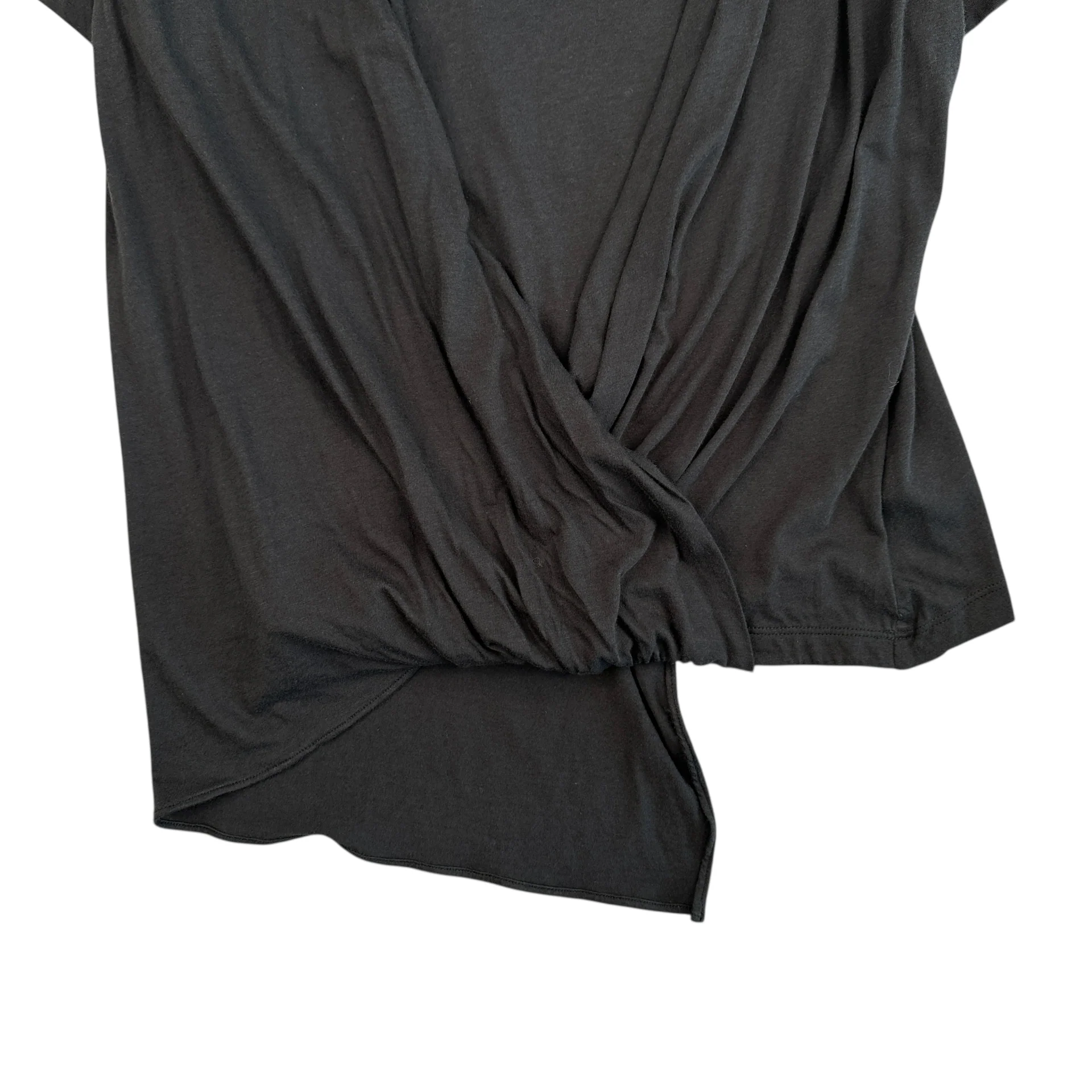 (NEW) DKNY DRAPE LAYERED TOP - BLACK - Image 4