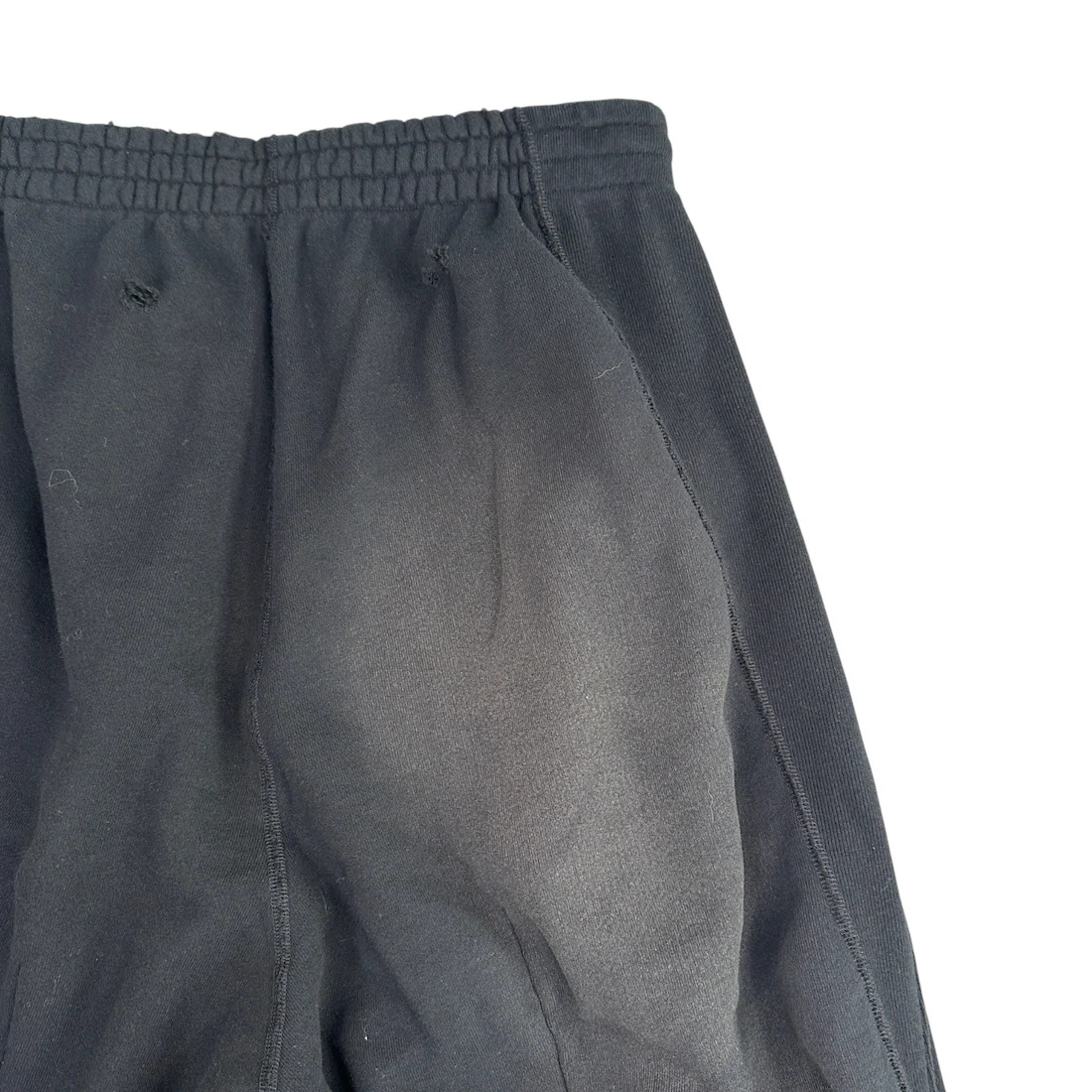 (NEW) NEEDLES DECONSTRUCTED H.D PANTS - BLACK - Image 4