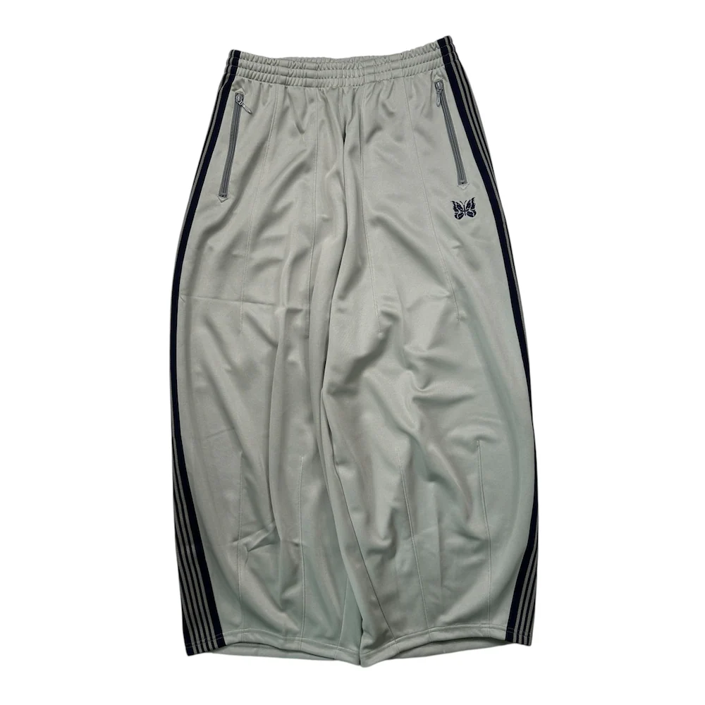 (NEW) NEEDLES H.D TRACK PANTS - LIGHT GREY/NAVY
