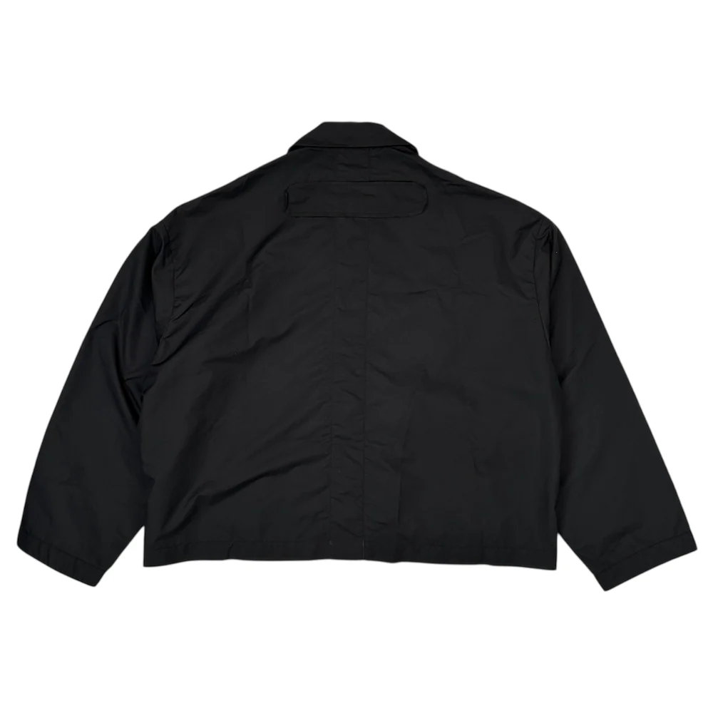 (NEW) VOAAOV COLLARED NYLON JACKET - BLACK - Image 4