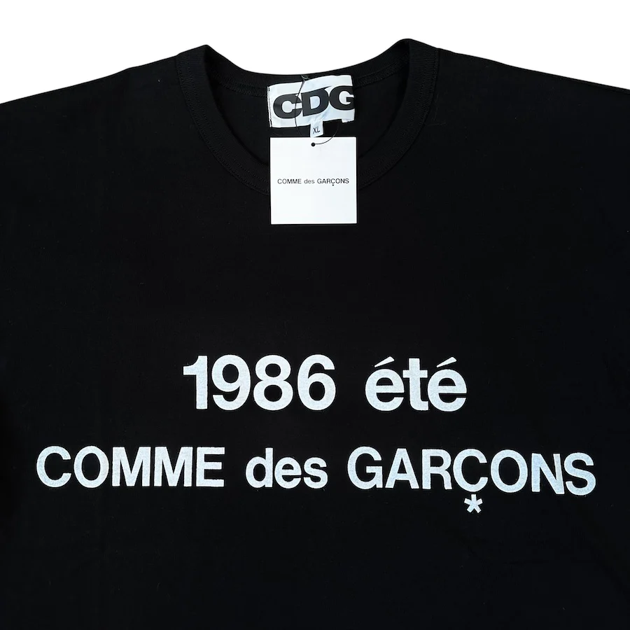 (NEW) COMME DES GARÇONS 1986 T-SHIRT - BLACK - Image 2
