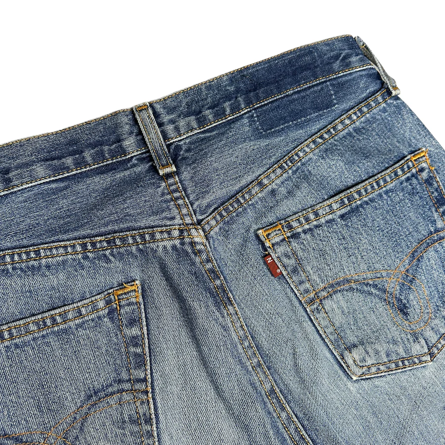 REBUILD BY NEEDLES LIGHT WASH FLARED DENIM - Image 4