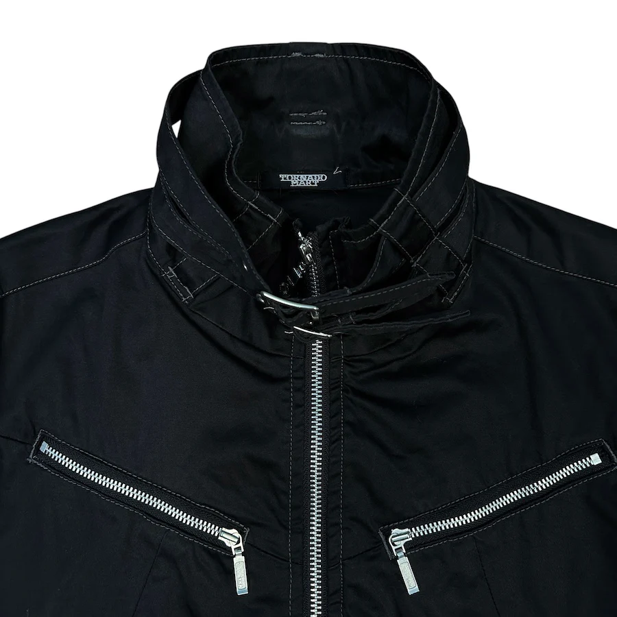 TORNADO MART QUAD-ZIP JACKET - BLACK - Image 3