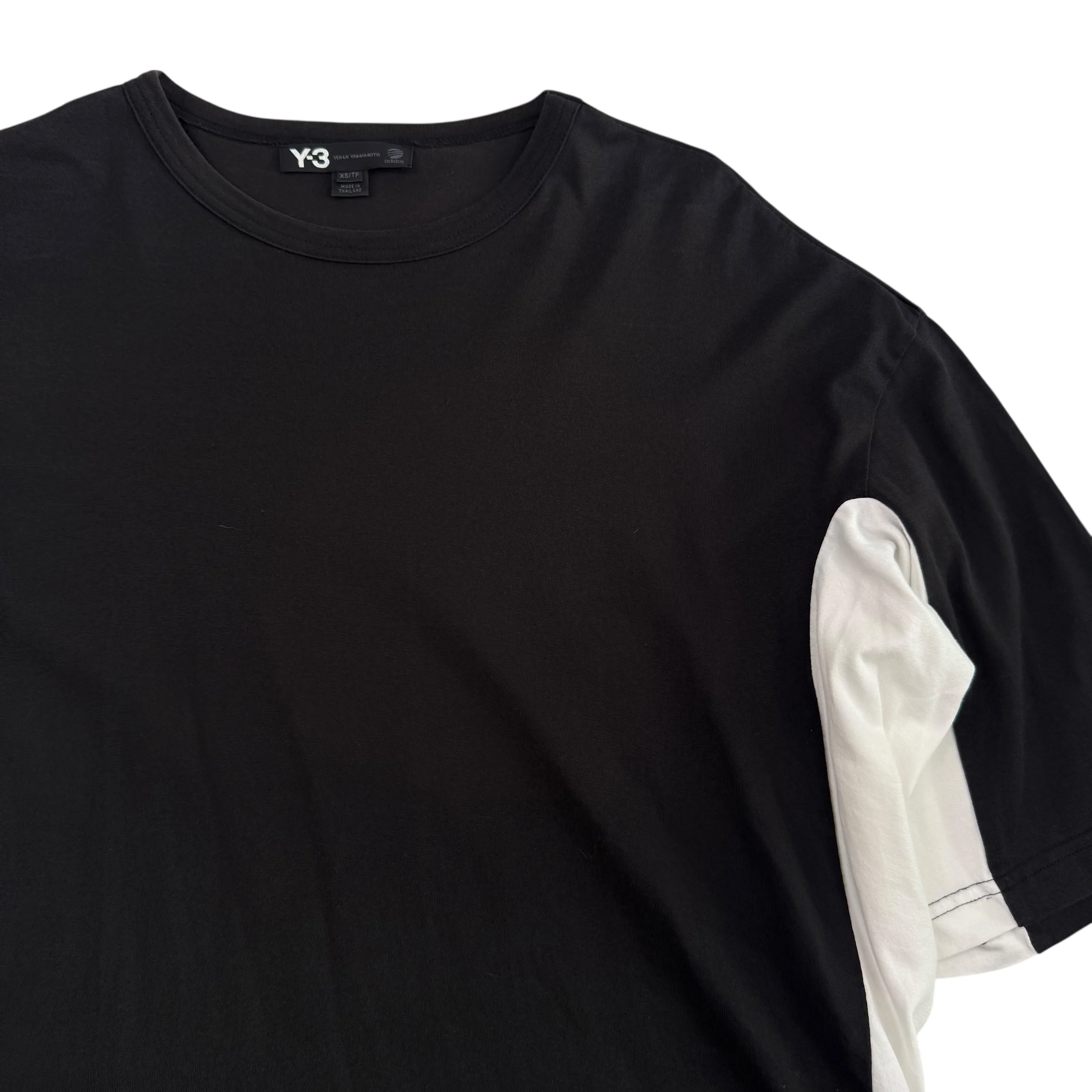 (XS) ADIDAS Y-3 T-SHIRT - BLACK/WHITE - Image 3