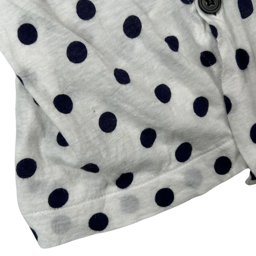 YOHJI YAMAMOTO + NOIR POLKA DOT BUTTON UP TOP - Image 4
